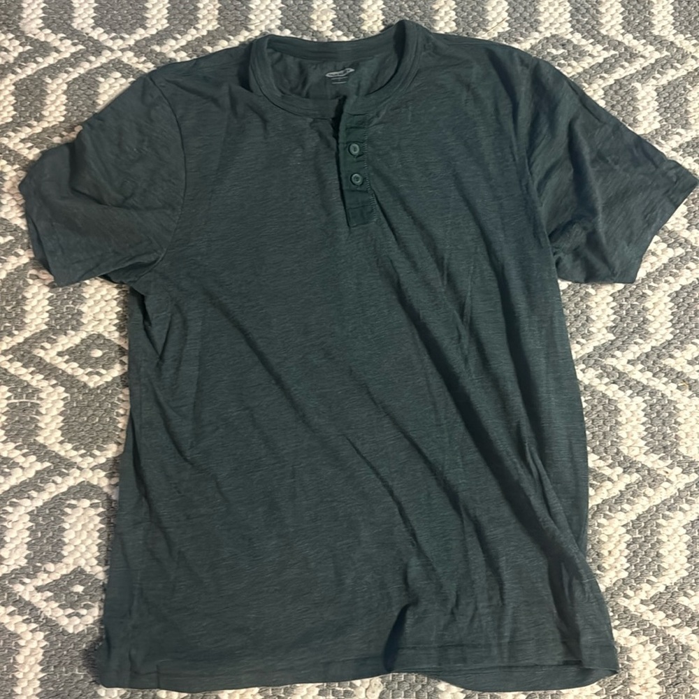 🍍Old Navy soft wash 1/4 button shirt🍍sz large🍍K-1